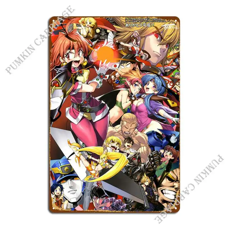 

Аниме-персонажи монтаж металлический Фотофон для гаража проектирование кухонной жестяной знак плакат