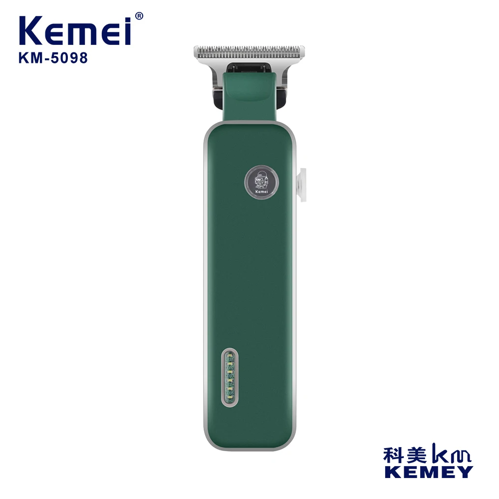 Kemei Electric Hair Cutting Machine Luminous LOGO High-power Silent Hair Clipper for Men Professional Barber KM-5098