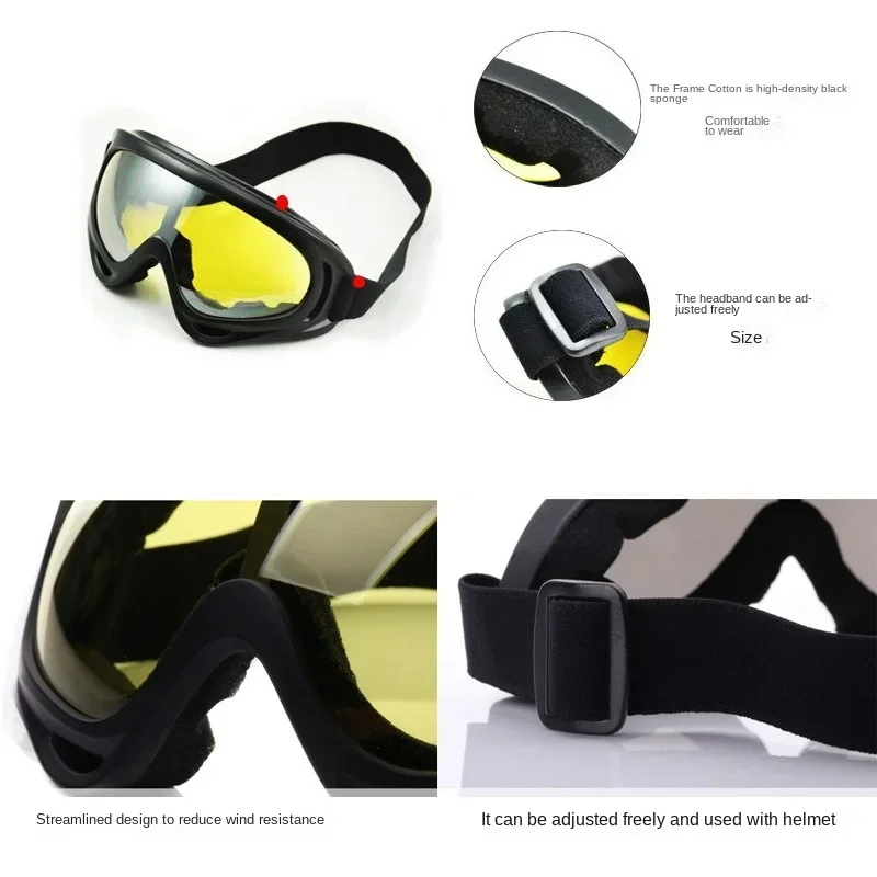 Men's Bicycle Sunglasses Mountain Skiing Goggles Snowmobile Winter Sports Snow Goggles UV Protection for Outdoor Activities 6