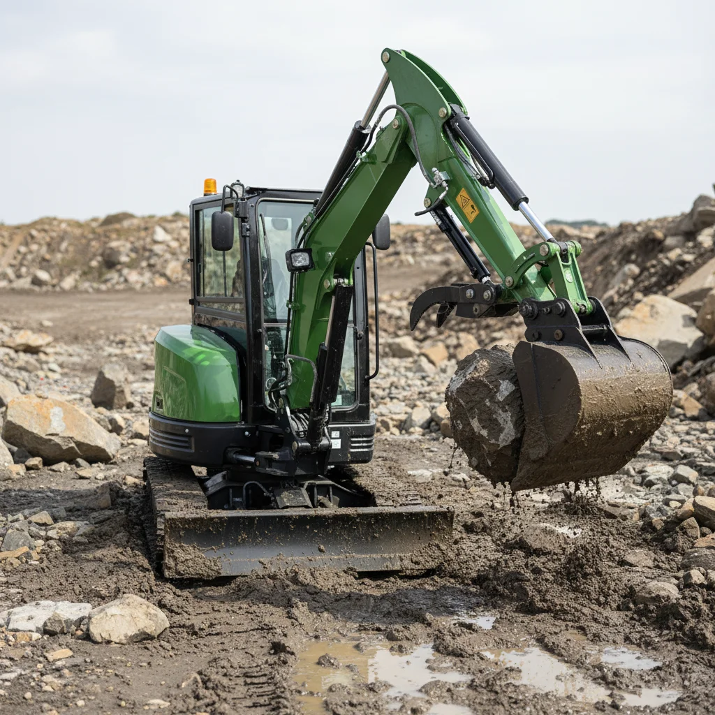 EPA-Motor Mini-Raupenbagger 1,7 Tonnen Kleiner Hydraulikbagger Bau- und Landwirtschaftsmaschinen
