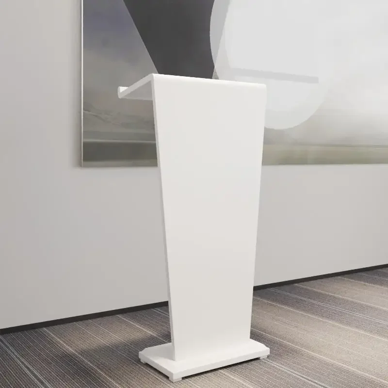 Minimalist Reception Desks Hotel Welcome Reception Counter Modern Light Luxury Office Furniture Host Podium for Conference Room