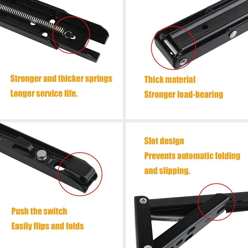 Triangular Folding Heavy Duty Metal Shelf Bracket