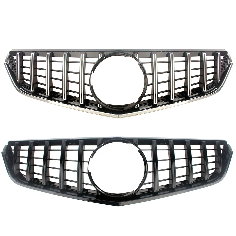 메르세데스-벤츠 E-쿠페 W207 C207 E350 E400 2009-2013용 크롬 블랙 GT 프론트 그릴