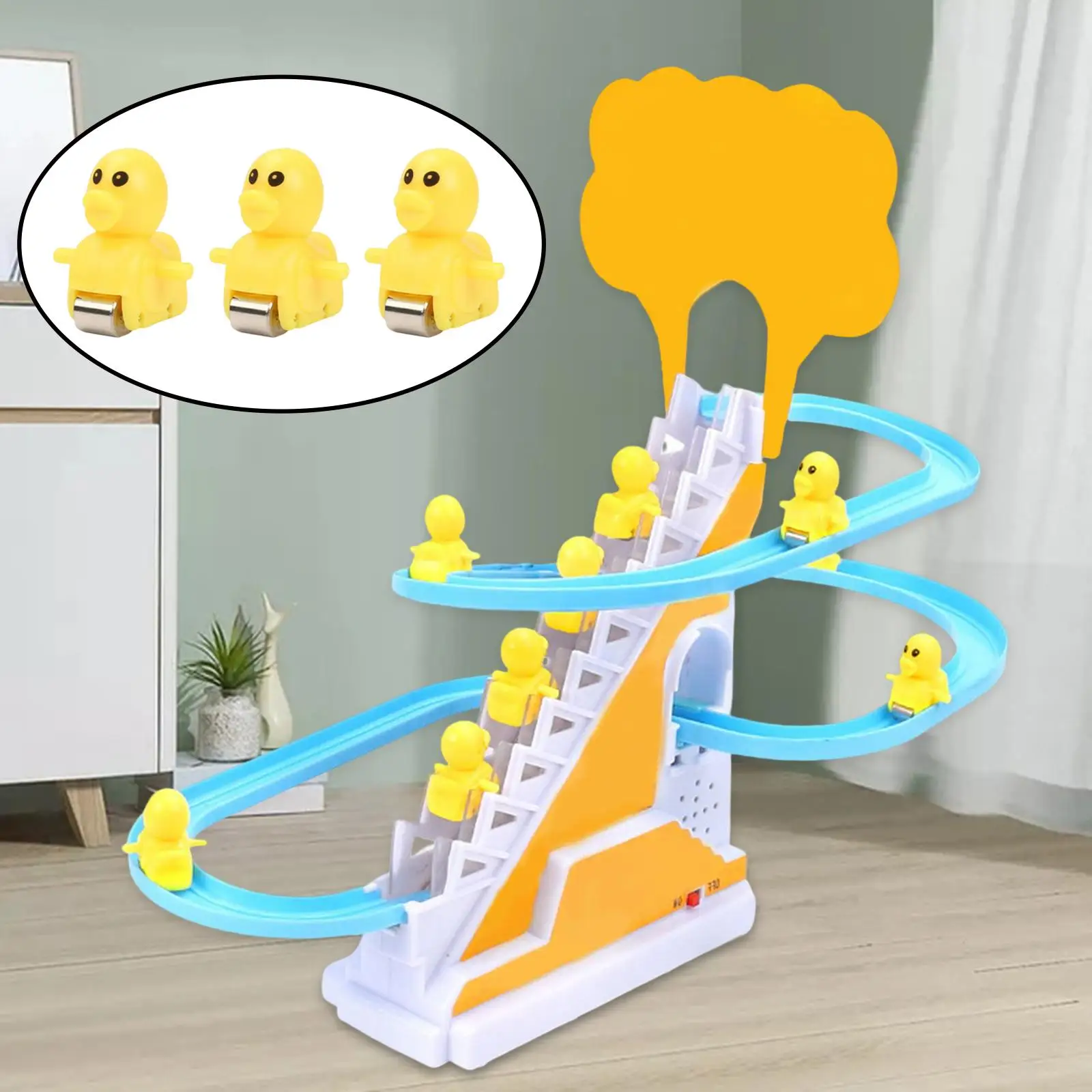 3Pcs Slide Stairs Toy Spare Part Replacement Kit Climb Stairs Toy Accs Electric Track Game Parts for Toddlers Kids Boys Girls 2