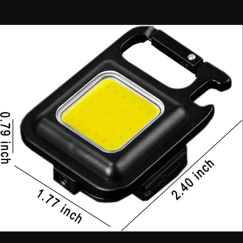 Mini LED 1800LM Flashlight Keychain Multifunctional Portable COB Camping Lamps USB Charging Work Lights Fishing Lanterna 10PCS led flashlight camping lamp led work light camping lights keychain light work light usb night light