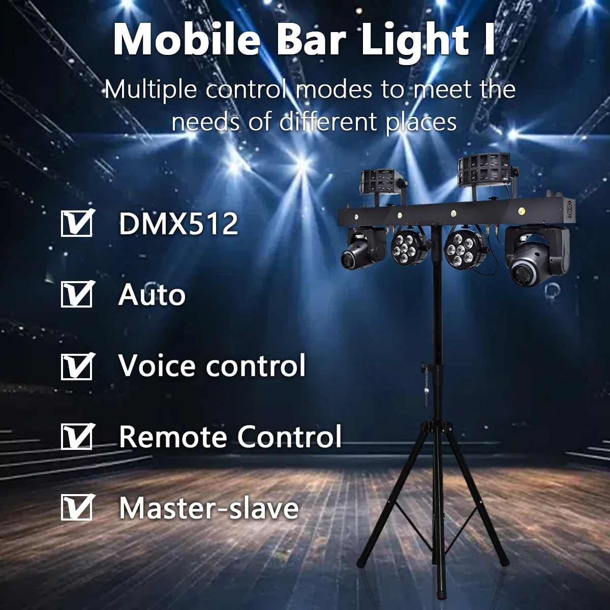 1set 1.9M or 2.5M Mobile Bracket Remote DMX512 Control 2 Butterfly 2 Beam Patter