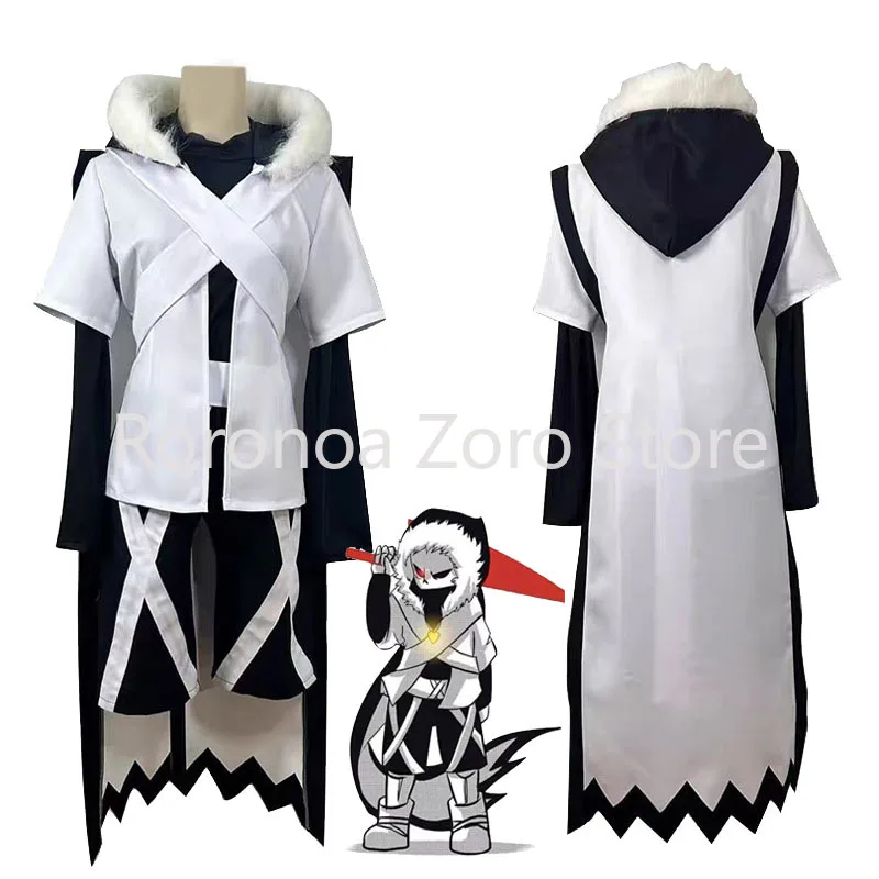 

Game Undertale XTALE Cross Sans Cosplay Costume Adult Uniform Set With Collar Halloween Party Outfit