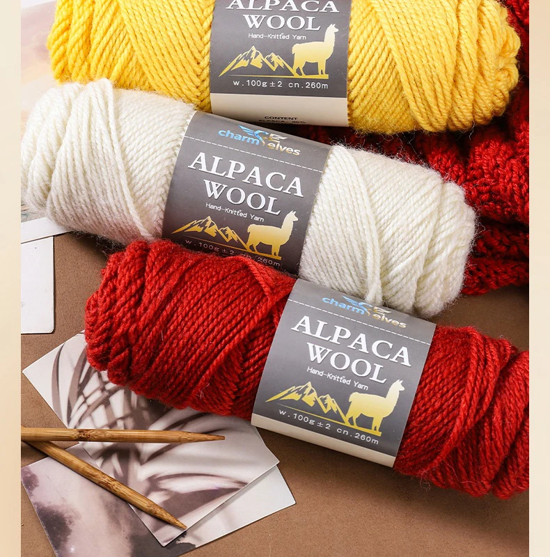 1 Beutel = 8 Stück = 800g. Sonderangebot: Hochwertiges Alpaka-Wollgarn, zart und weich, reizt die Haut nicht, mehrfarbige Garnknäuel für handgemachtes Stricken im Herbst und Winter, geeignet für Männer und Frauen, zum Herstellen modischer Geschenke, DIY-Stricksets, warme Pullover, Mäntel, Schals, Mützen, Handschuhe, Strickhosen und Kniewärmer. – Detail 10