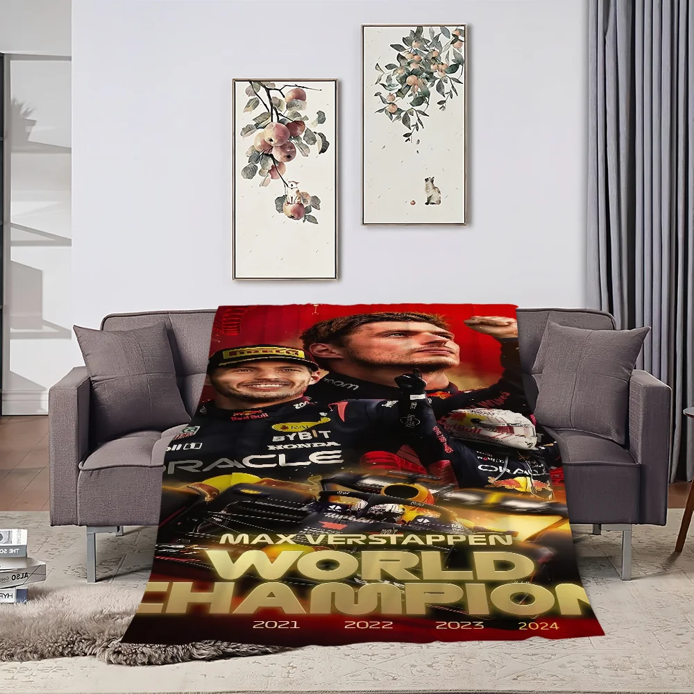 Popular Drivers M-Max-Emilian V-Verstappen Blanket Soft Plush Nap Sofa rug for Living Room Bedroom Home Travel Kid Gifts 4