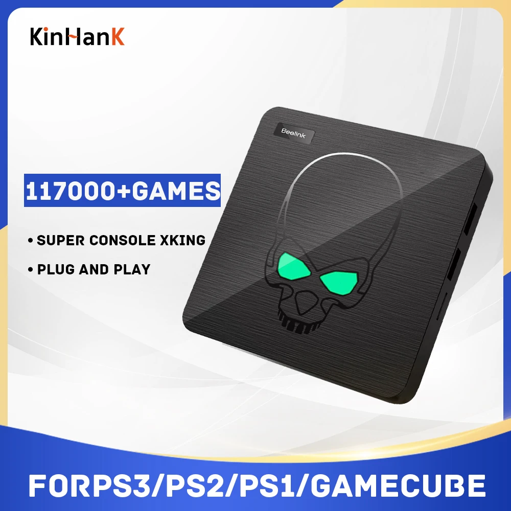 Kinhank Retro Super Console X King Amlogic S922x Android Tv Box Emuelec