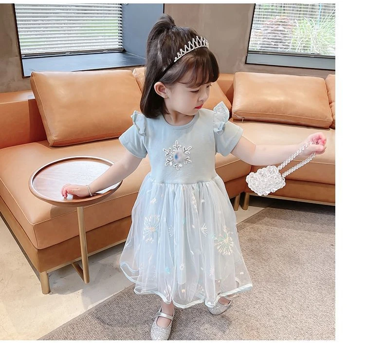 Girls Dress Summer Princess Elza Dresses Elegant Kids Costume for Girls Vestidos Party Toddler Children Teenagers Birthday Robe cute dresses