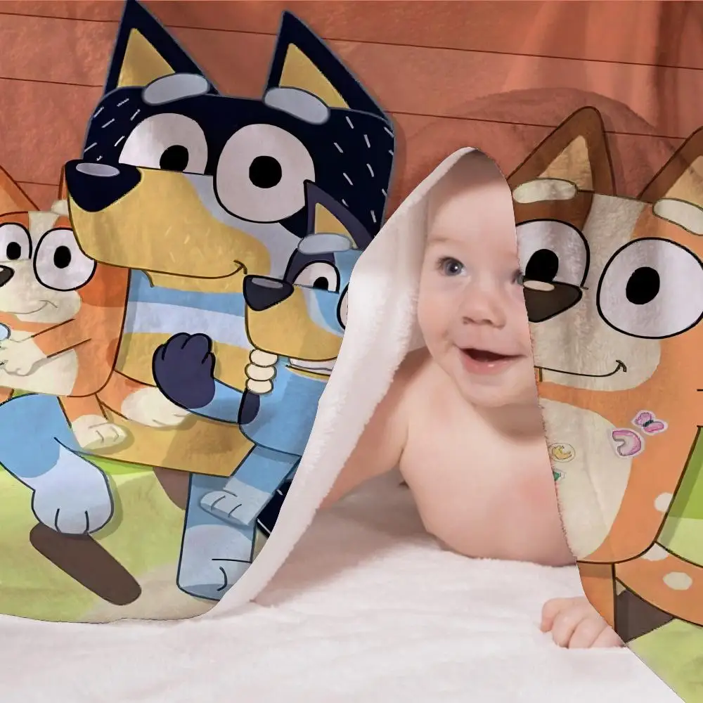 Bluey Flannel Throw Blanket 5