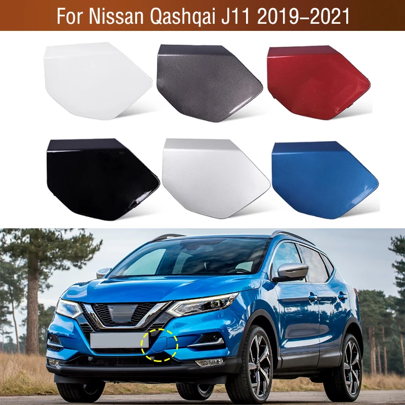 

622A0-DF60A-B151 Car Front Bumper Tow Hook Cover Lid Towing Trailer Hauling Eye Cap For Nissan Qashqai J11 2019 2020 2021