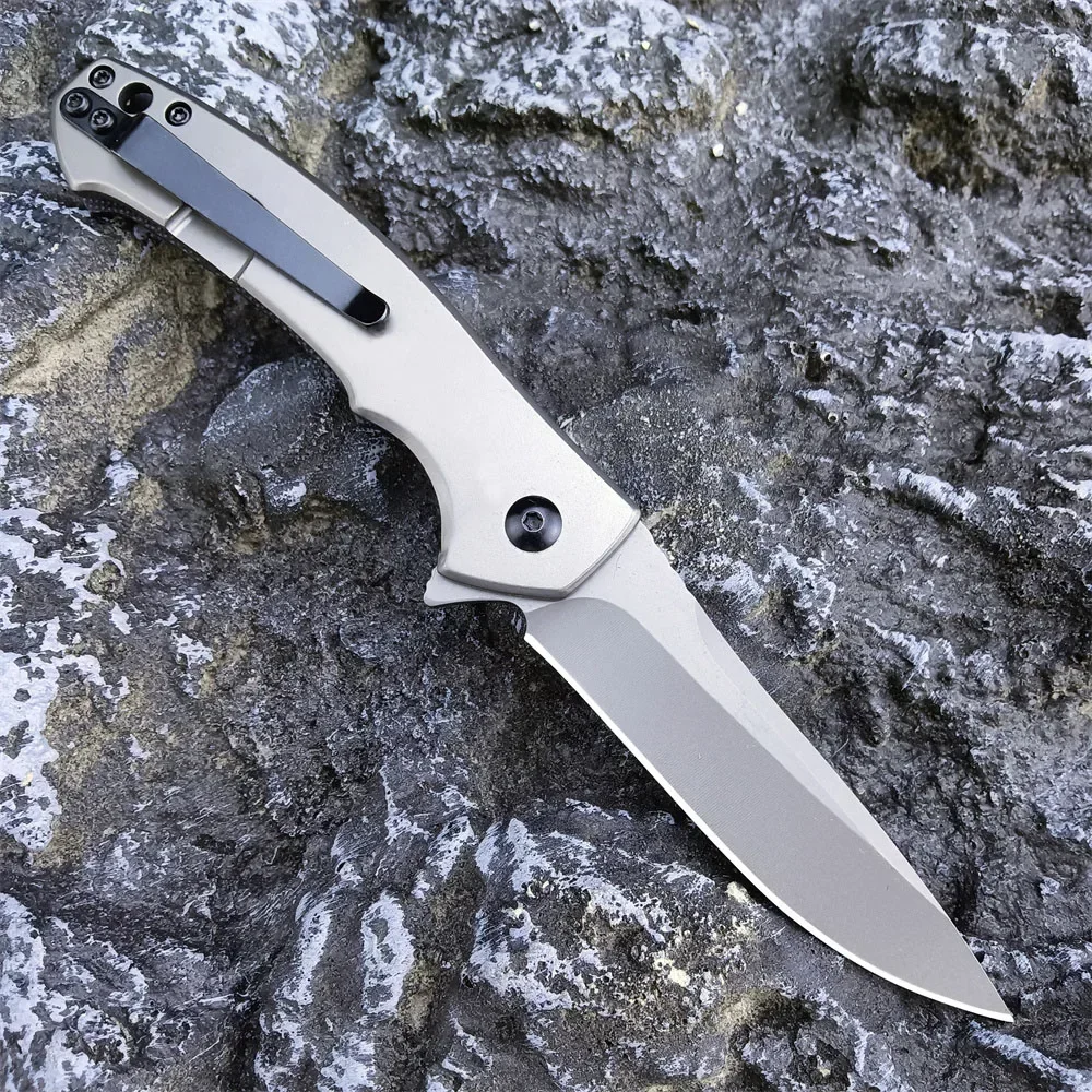 ZT 0450CF Folding Knife with 3.15” DLC-Coated 440C Blade Carbon Fiber Handle Scales KVT Ball-Bearing Tactical Hunting EDC Knives 4