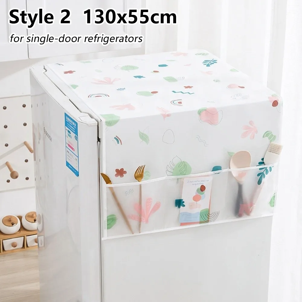 Durable Dustproof Refrigerator and Washing Machine Cover with Storage Bag