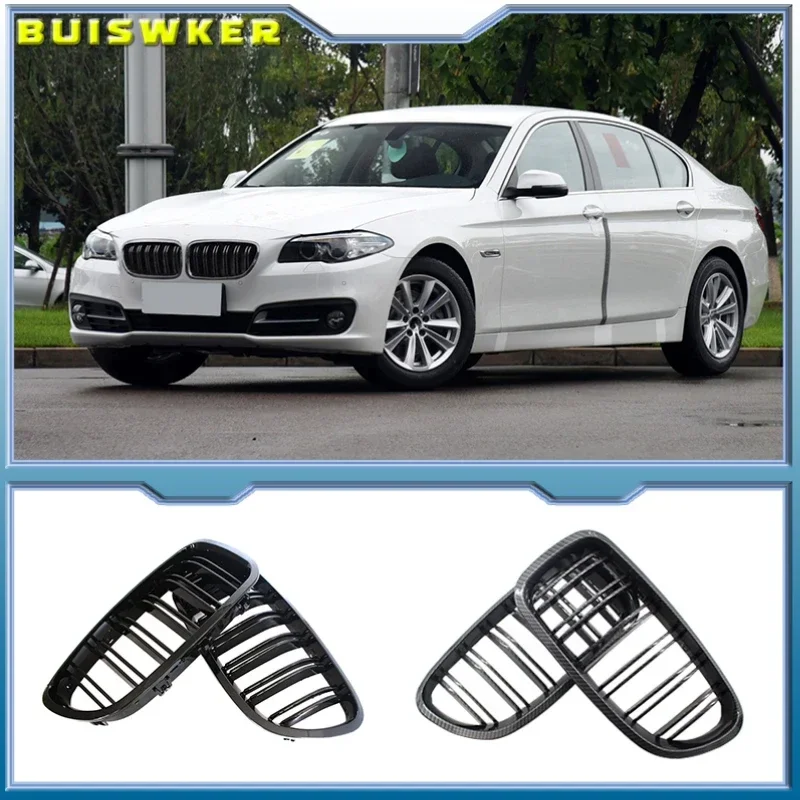 

Grill Grille Gloss Black Kidney Sport for BMW F10 F18 F02 F11 M5 10-15 Dual Slat