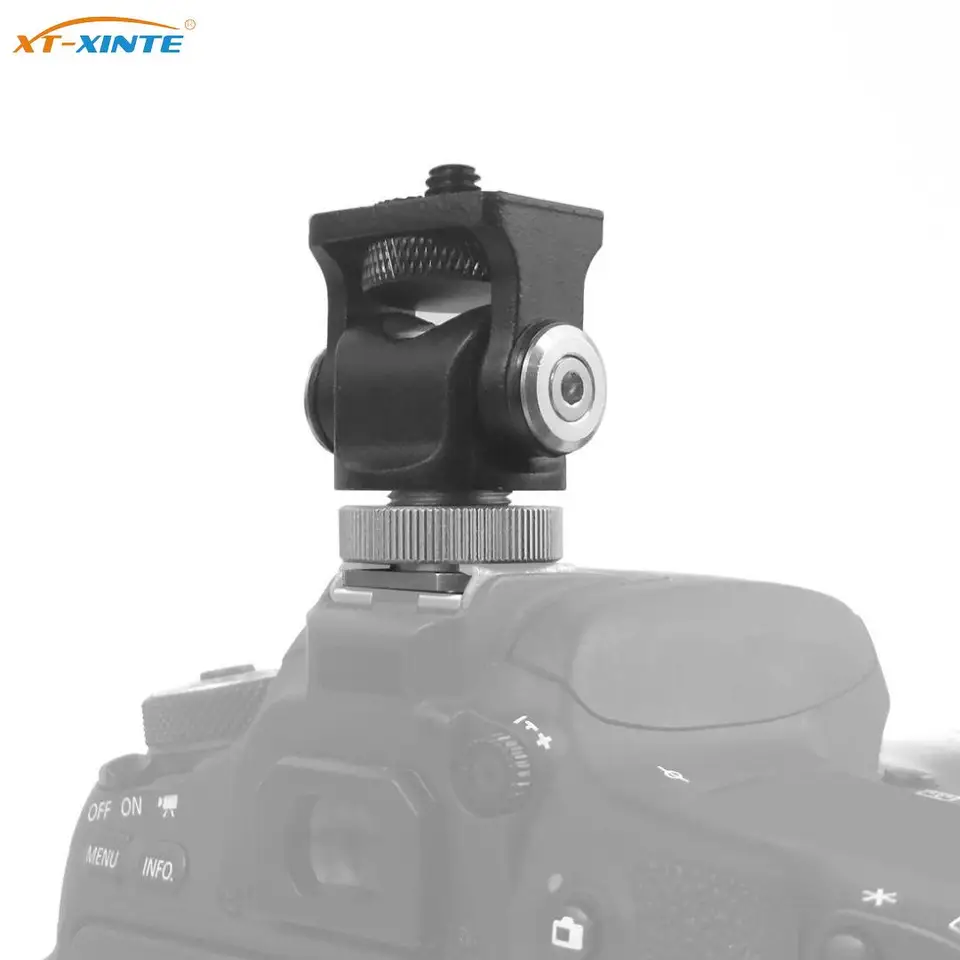 Annadue Supporto Per Monitor A Slitta Calda Con Vite 1/4'', In Alluminio, Per Fotocamera DSLR E Videocamera