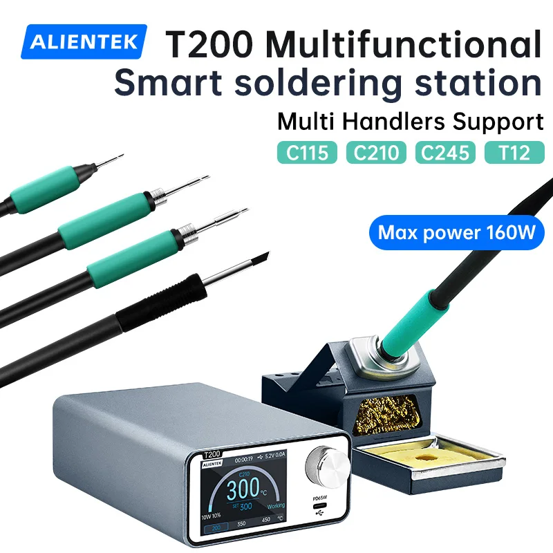 Soldering Station Soldering Tool ALIENTEK T200 Soldering Station Compatible Soldering Iron Tip