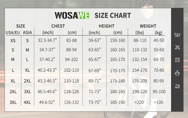 WOSAWE Cycling Jacket Winter Thermal Fleece Coat Men Women Warm Bike Jacket Mtb Cycling Jersey Windproof Bicycle Clothing 0-15℃
