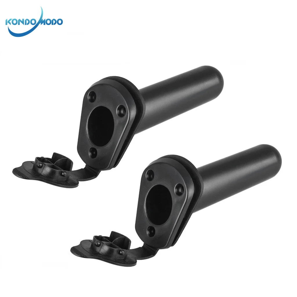 

2PCS Nylon Fishing Rod Holder Tackle with Cap Cover Gasket Fishing Tackle Accessory Tool For Kayak Boat Canoe Marine Yacht