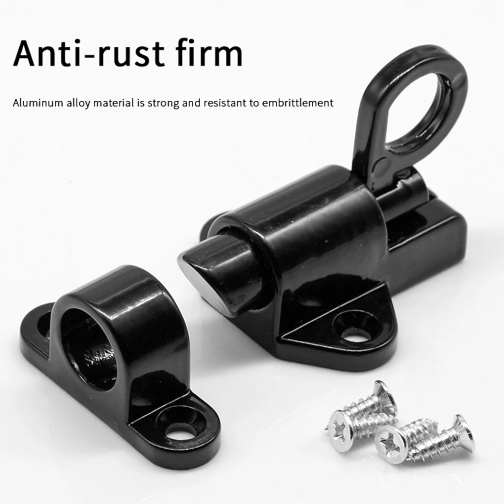 Automatic Door Bolt Latch Home Office Hotel Gate Aluminum Alloy Spring Bounce Window Lock door latch