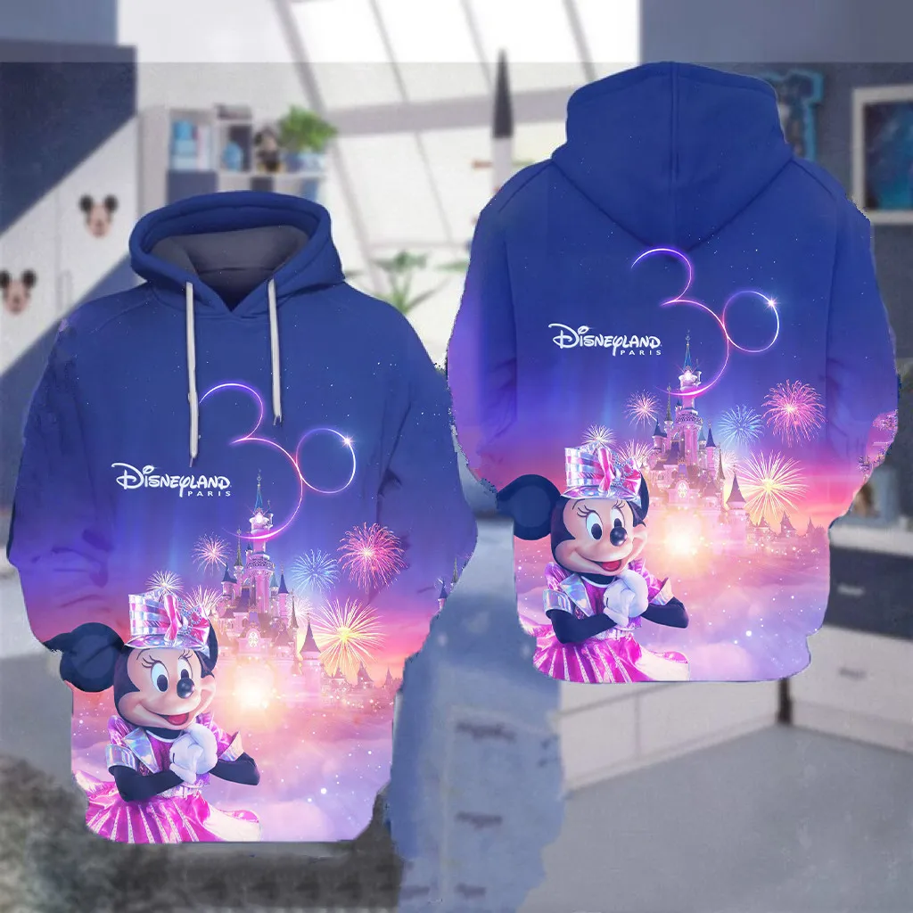 Disneyland Paris-Sudadera con capucha 3D de 30 aniversario