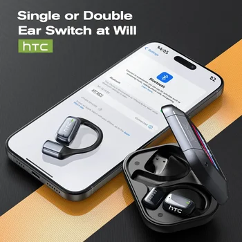 【AI Translator Earbuds】HTC NE25 Bluetooth Earphones LCD Touch Screen Sport Wireless Headphones Long Life with HD Mic 6