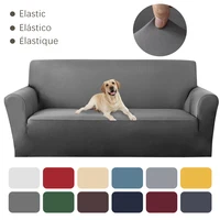 Solid Color Sofa Covers for Pets Kids Elastic Corner Couch Cover L Shaped Chaise Longue Slipcover Chair Protector 1