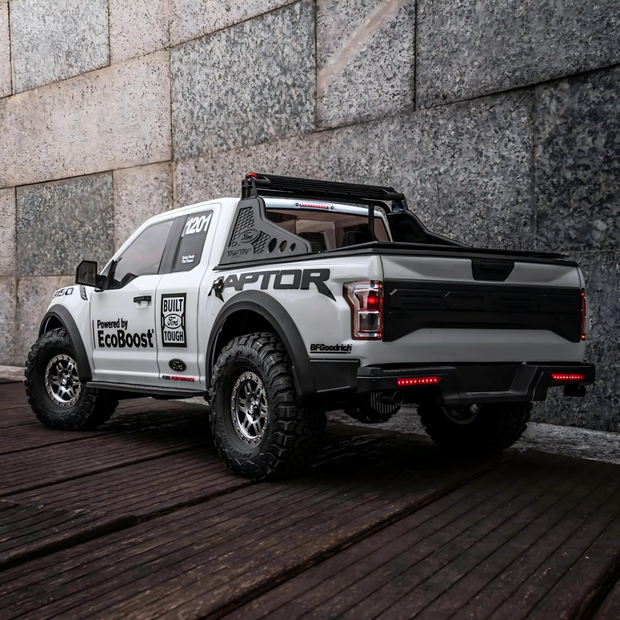 1:8 F150 랩터 화이트, RC 차량, Tractionhobby 크롤러, 무선 조종 트럭, 라이센스 RC 크롤러, Kingmotor RC, Tractinon RC
