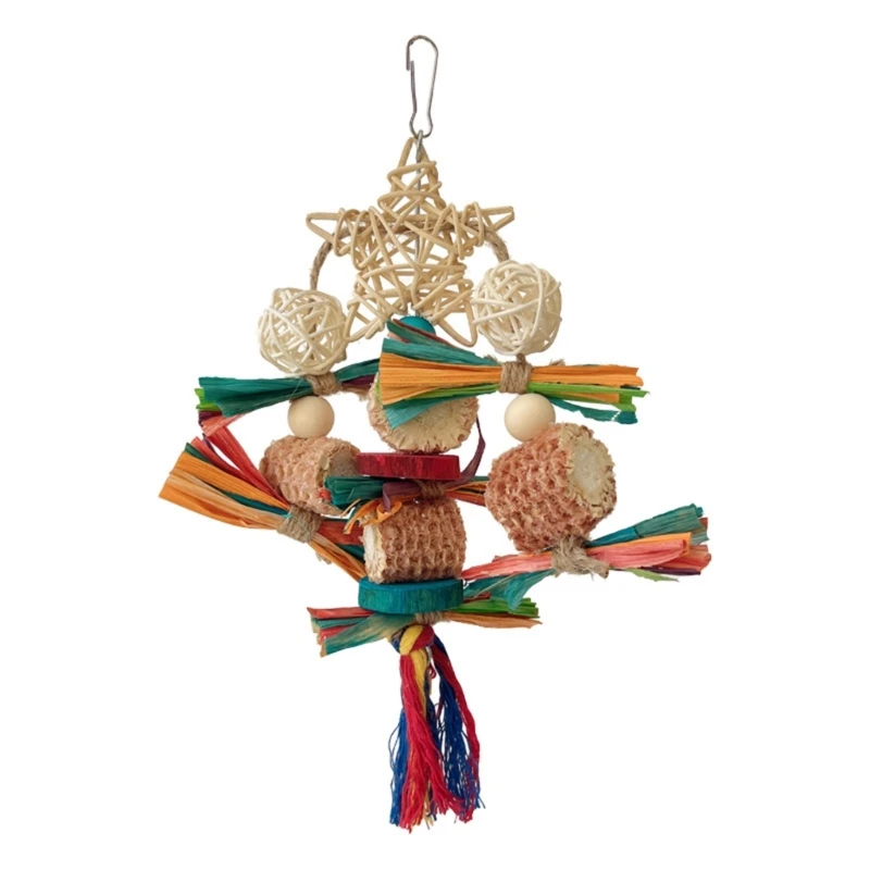 Small Bird Rattan Balls Shredding Biting Toy Birdcage Toy Cockatiels Tearing