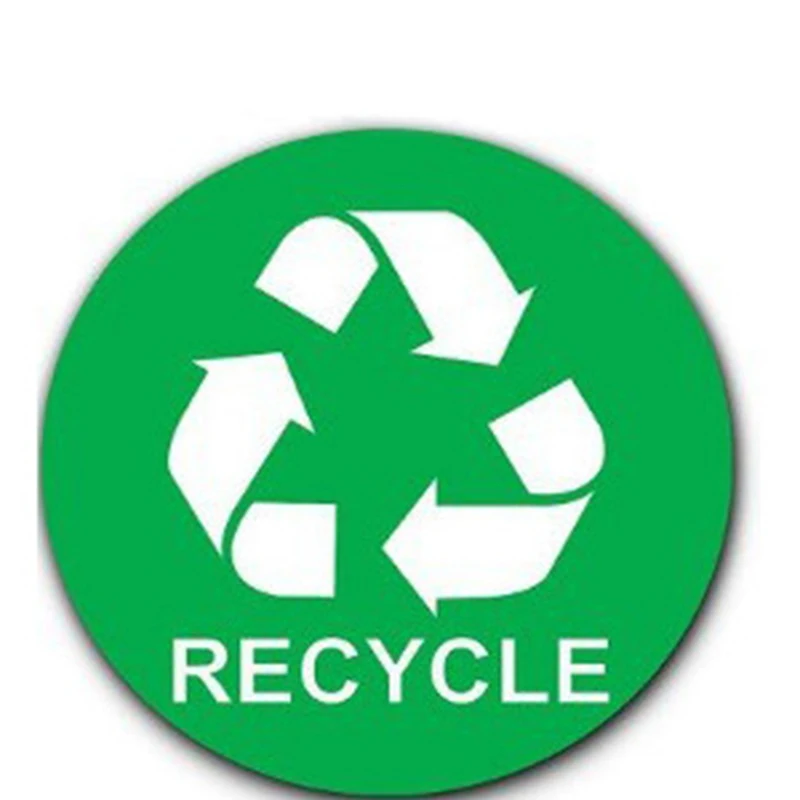 Description Picture 5 of item4Pcs 5inch PVC Recycle Trash Bin Sticker Vinyl Decals For Label Bins Containers Garbage Cans Label Sign for Home or Office Decor