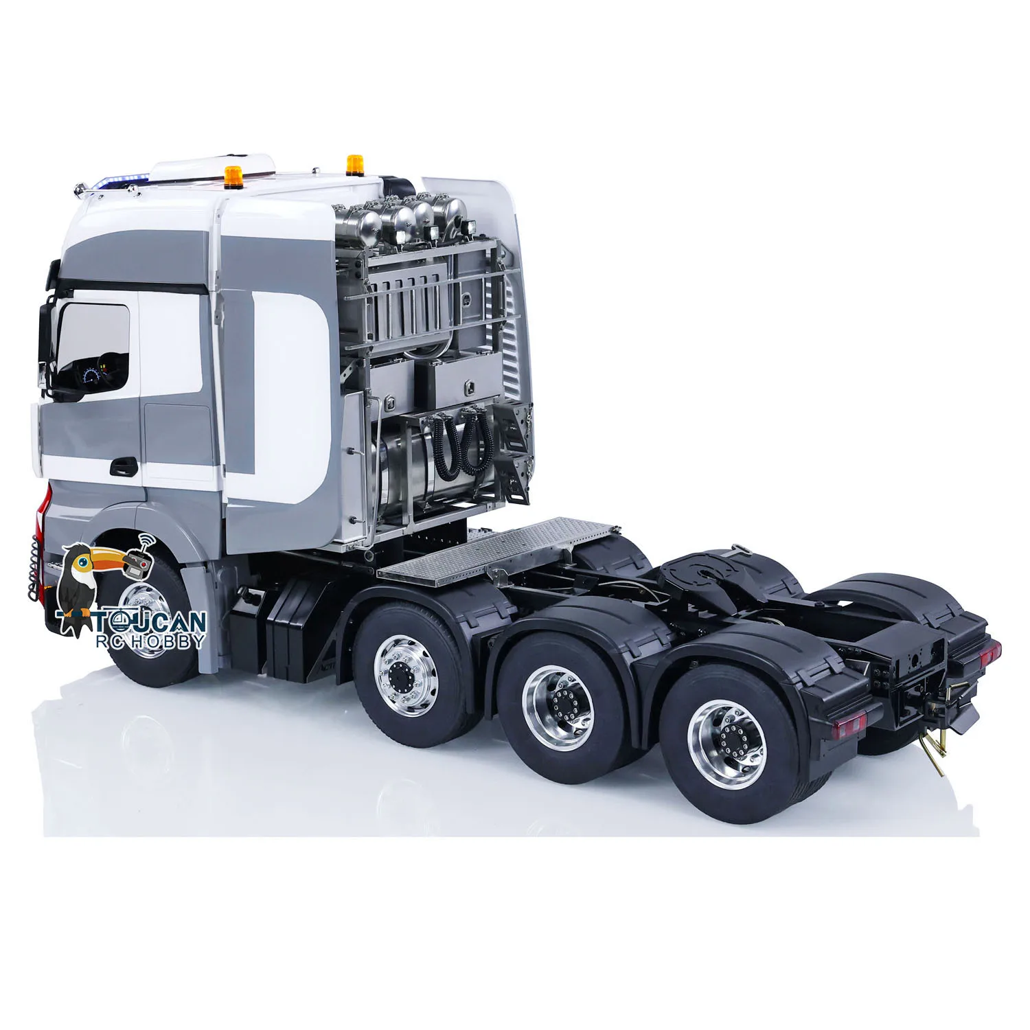 Toys DIY LESU 1/14 Metal Chassis 8x8 RC Tractor Truck Radio Control Cars Smoke Unit Sound Finished RTR Vehicle Model for Boys 4
