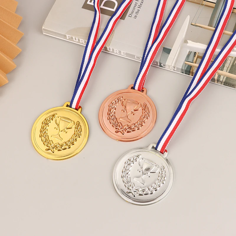 6cm plastic gold trophy cup Kids sports game medal Outdoor toys Kids reward toys gifts winner reward plastic trophy toys