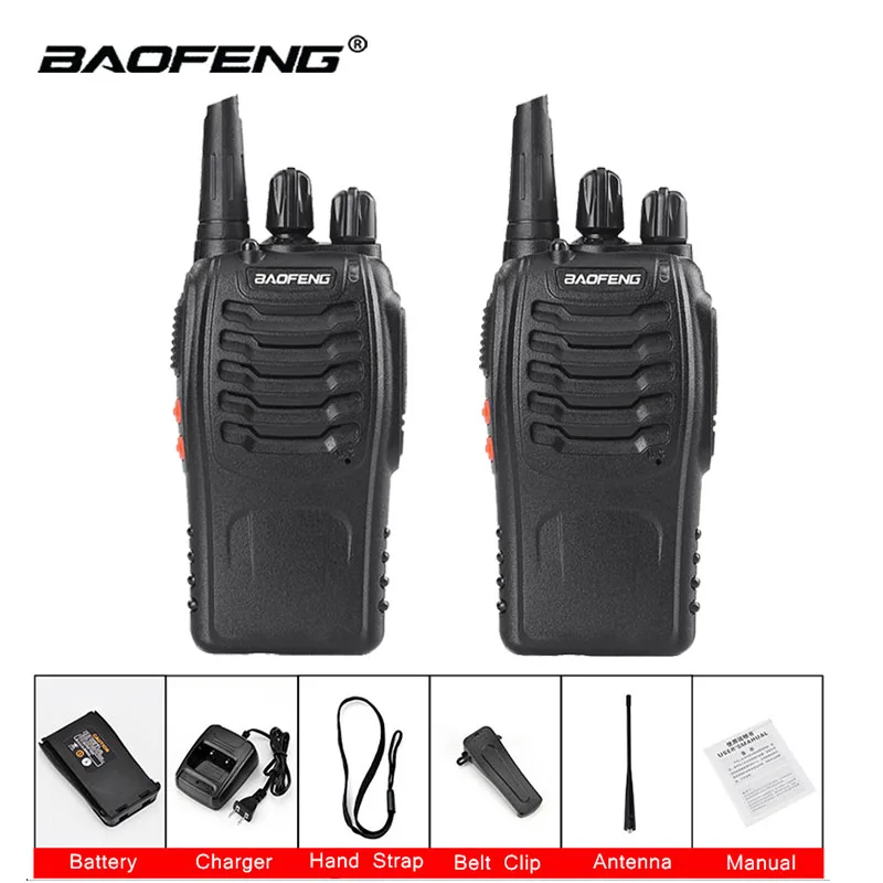 

2 шт., портативная рация UHF 400-470 МГц