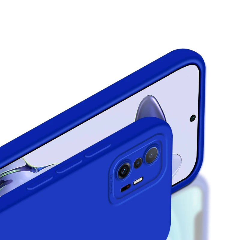 Coque de téléphone carrée mate Candy pour Xiaomi Mi 11 Lite 5G NE Coque en silicone So pour Xiaomi 12 Pro 12X Mi 11T 10T Pro 11 Lite_voghion.com