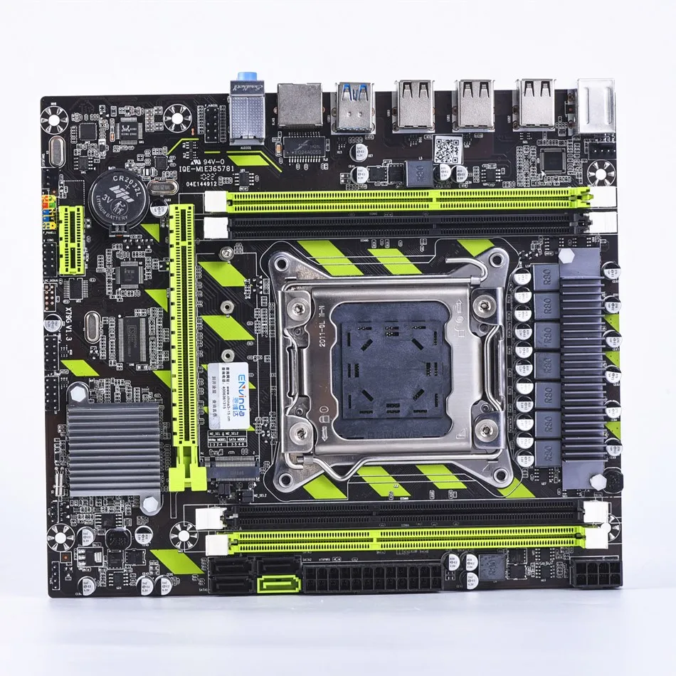 Envinda X79 Placa-mãe Lga 2011 Usb2.0 Sata3 Suporte Reg Memória Ecc e Processador Xeon e5 4ddr3 Pci-e Nvme M.2 - Imagem 5