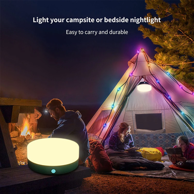 Outdoor Waterproof Portable Stowable String Light, Camping String Lights