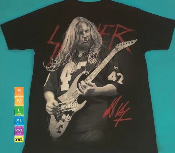 Hanneman Jeff Slayer T-Shirt Still Reigning Metal Angel Death Black Reign Blood