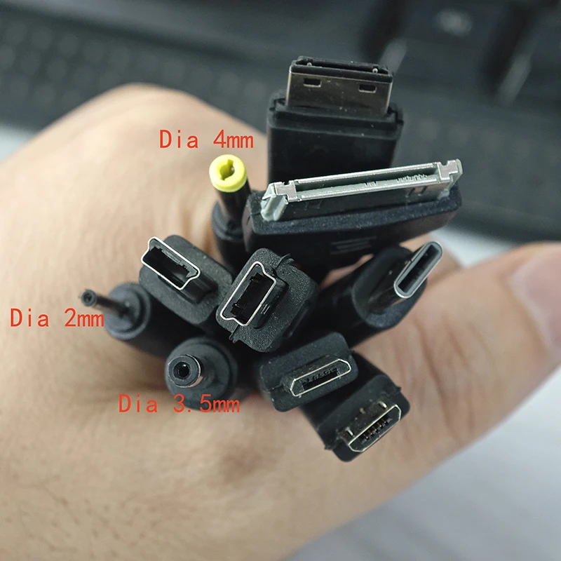 모바일 핸드폰 충전기 멀티 10 in 1 범용 다기능 휴대폰 게임 USB 충전 케이블 충전기