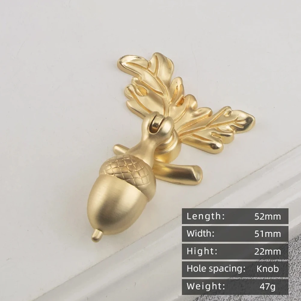 Drawer Knob Bronze Knob Acorn Handle Bronze Easy Installation Wide Application Zinc Alloy Bedside Cabinet Drawer