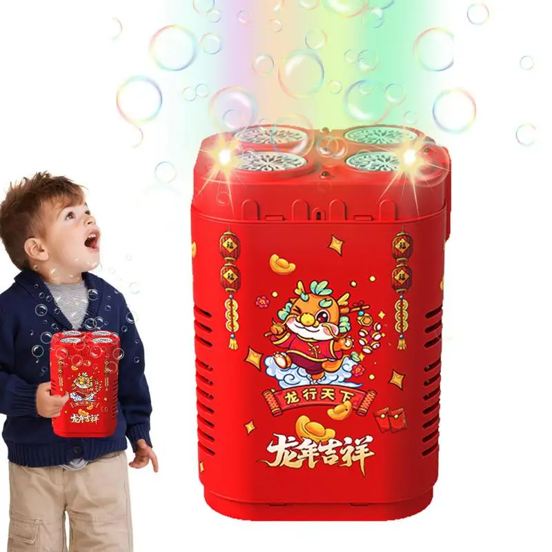 

Electric Fireworks Bubble Machine Bubble Blowing Toy with Sound Effects for Birthday Party Weddings New Year and spring Festival
