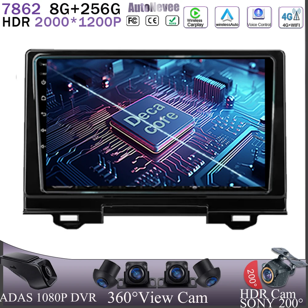 

For Honda HR-V RV RZ 2021 Auto Car GPS QLED Android 13 Carplay Radio DVD Navigation TV 5G WIFI Multimedia 2din Head Touch screen