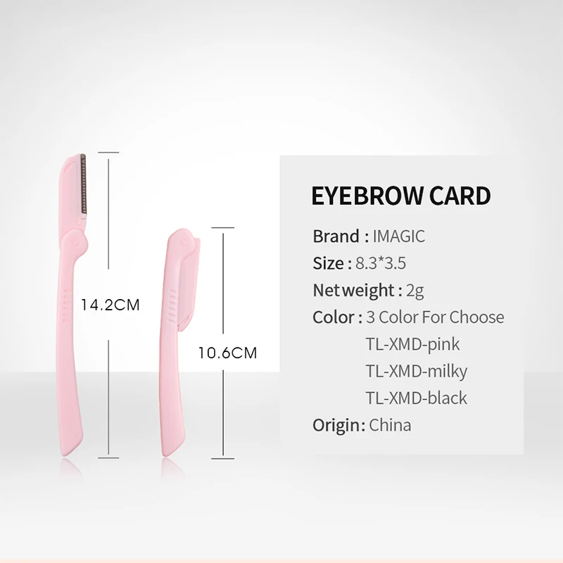 3-Color Eyebrow Trimming Blade Portable Collapsible Safety Eyebrow Shaver Ladies Facial Trimming Tools eyebrow trimmer set,eyebrow trimmer,eyebrow razor set,eyebrow razor,eyebrow trimmer blade
