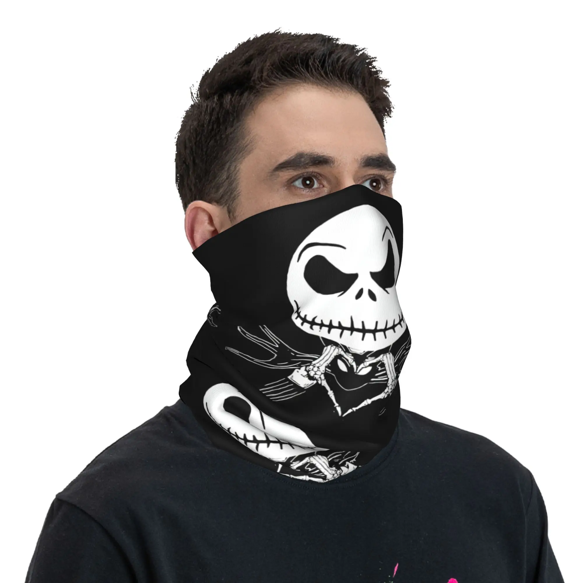 Nightmare Before Christmas Bandana Neck Gaiter UV Protection Face Scarf