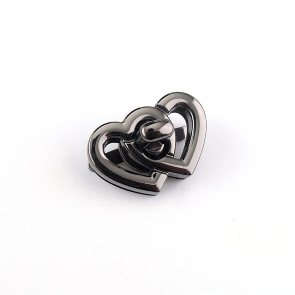

Bag Lock Heart Clasp Turn Buckles Exquisite Zinc Alloy Twisting Locks