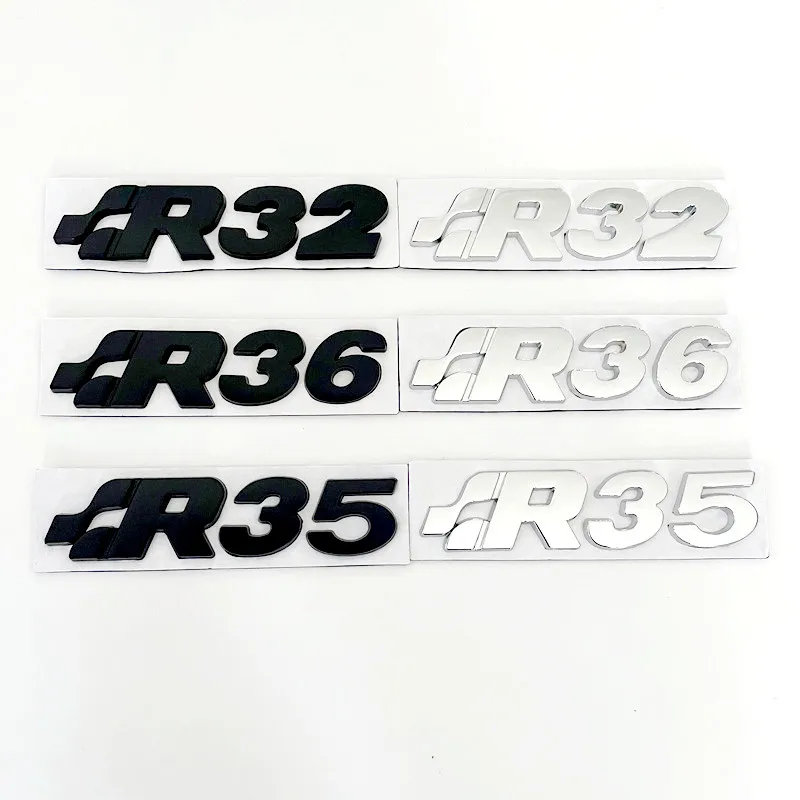 3D Metalen R32 R35 R36 Kofferbak Boot Emblem Badge Sticker Voor VW SR32 ...