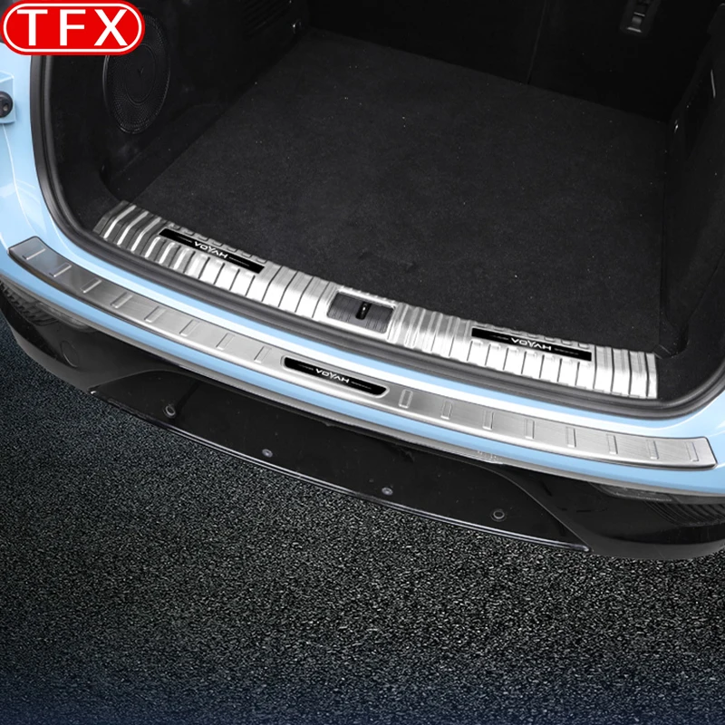 

Car Styling Interior Door Welcome Threshold Cover Stickers Rear Guard for Voyah Free 2021-2024 Stainless Steel Guard Tread Plate
