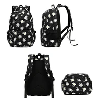 3PCS/Set  Aesthetic Backpack Kid Nylon Colorful Class School Bag for Girls Teenage Youth Backpack Children's School Pencil Cases 2