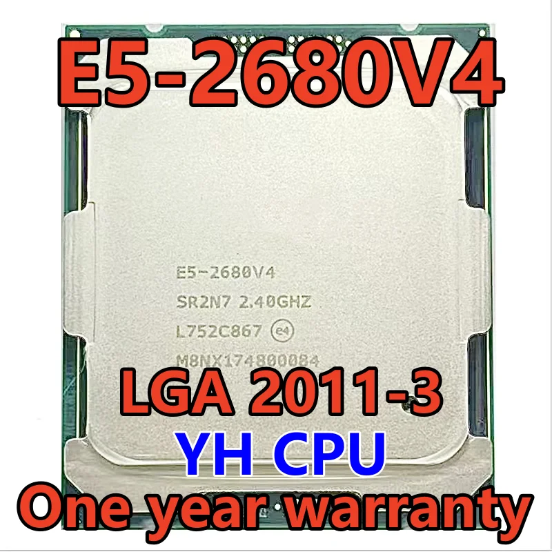 

E5-2680 v4 E5-2680V4 E5 2680 v4 E5 2680v4 SR2N7 2.4 GHz fourteen cores 35M 120W 14nm LGA 2011-3