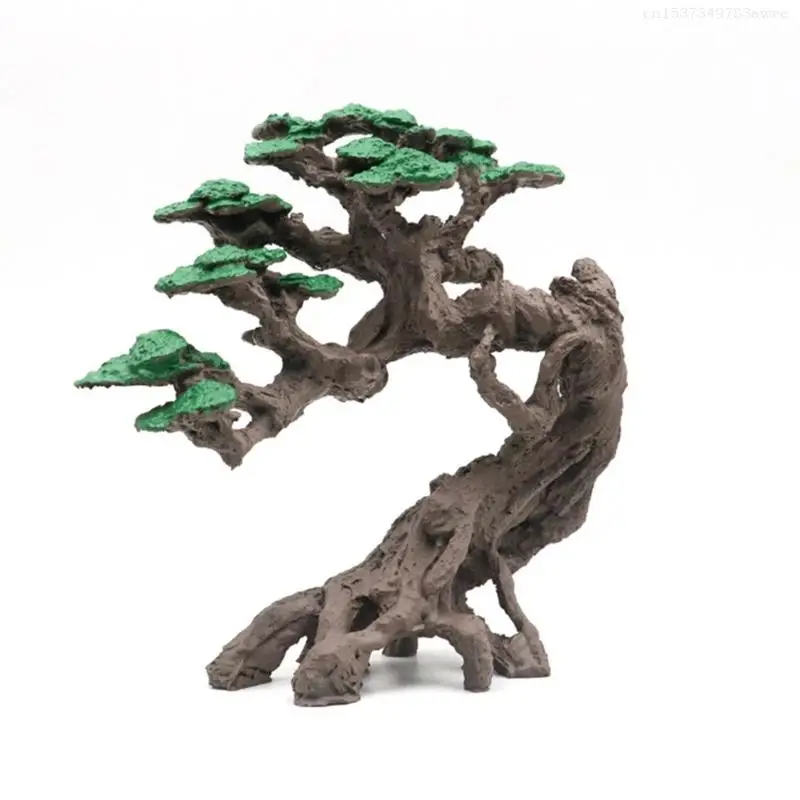 Aquariums Resin Deadwood Fishtanks Ornament Shrimp Hideouts House Landscape Tree Fishtanks Underwater Safe Decors F0T6